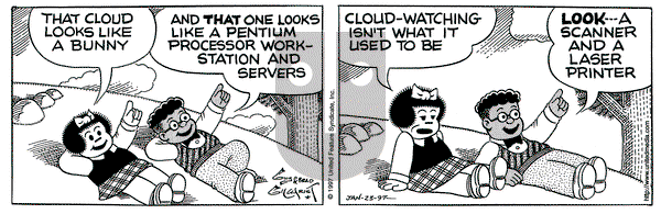 Nancy on Thursday January 23, 1997 Comic Strip