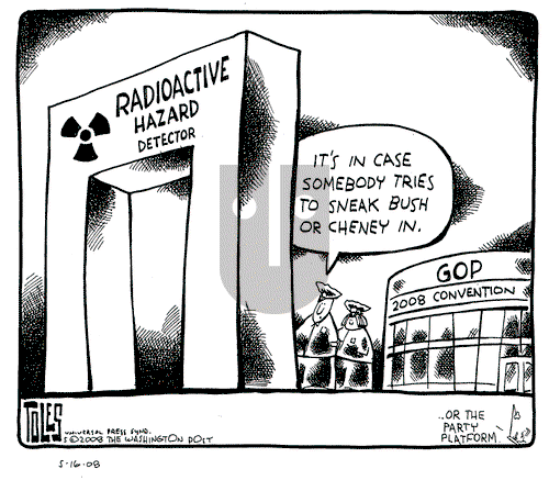 Tom Toles on Friday May 16, 2008 Comic Strip