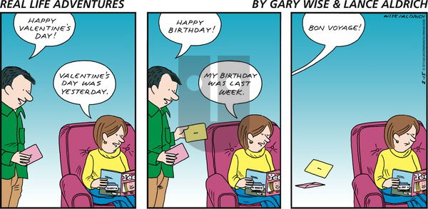 Real Life Adventures on Sunday February 15, 2015 Comic Strip