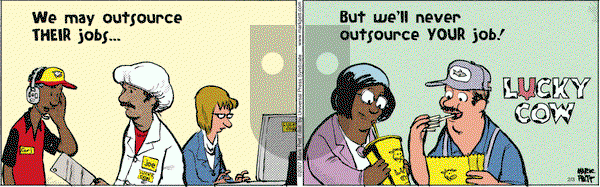 Lucky Cow on Saturday February 3, 2007 Comic Strip