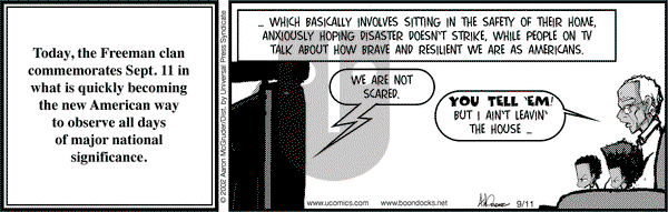 The Boondocks on Wednesday September 11, 2002 Comic Strip