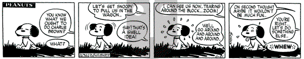 Peanuts - Saturday November 21, 1953 Comic Strip