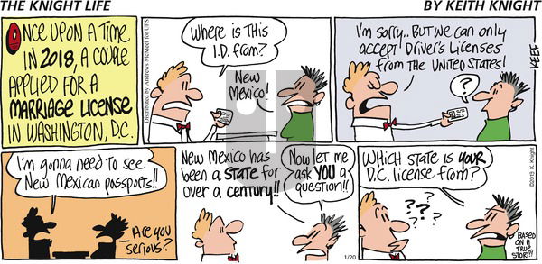 The Knight Life on Sunday January 20, 2019 Comic Strip