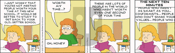 Nancy on Monday March 17, 2025 Comic Strip