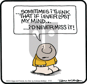 Ziggy on Friday January 12, 2018 Comic Strip