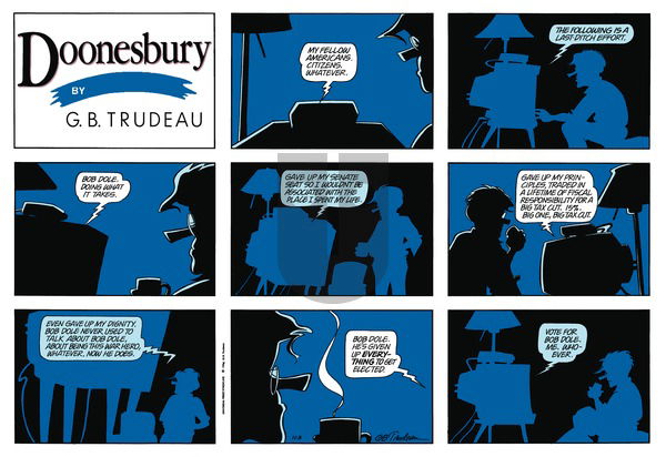 Doonesbury on Sunday November 3, 1996 Comic Strip