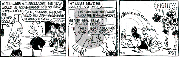 Luann on Saturday September 21, 1991 Comic Strip