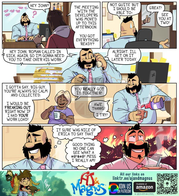 AJ and Magnus on Sunday March 31, 2024 Comic Strip