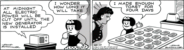 Nancy on Monday March 29, 1971 Comic Strip