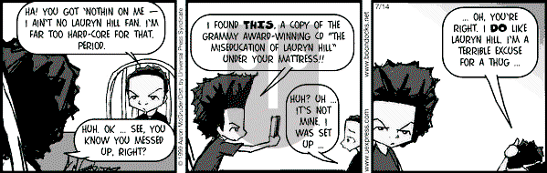 The Boondocks - Wednesday July 14, 1999 Comic Strip