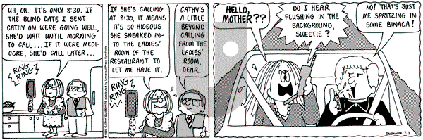 Cathy Classics on Saturday July 3, 1993 Comic Strip