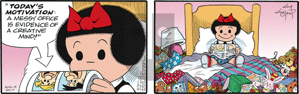 Nancy on Monday August 14, 2017 Comic Strip