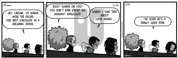 The Boondocks on Monday October 29, 2012 Comic Strip