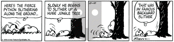 Peanuts on Wednesday October 10, 1979 Comic Strip