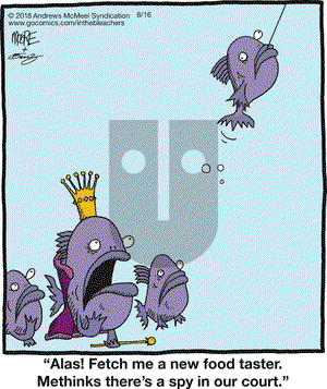 In the Bleachers on Thursday August 16, 2018 Comic Strip