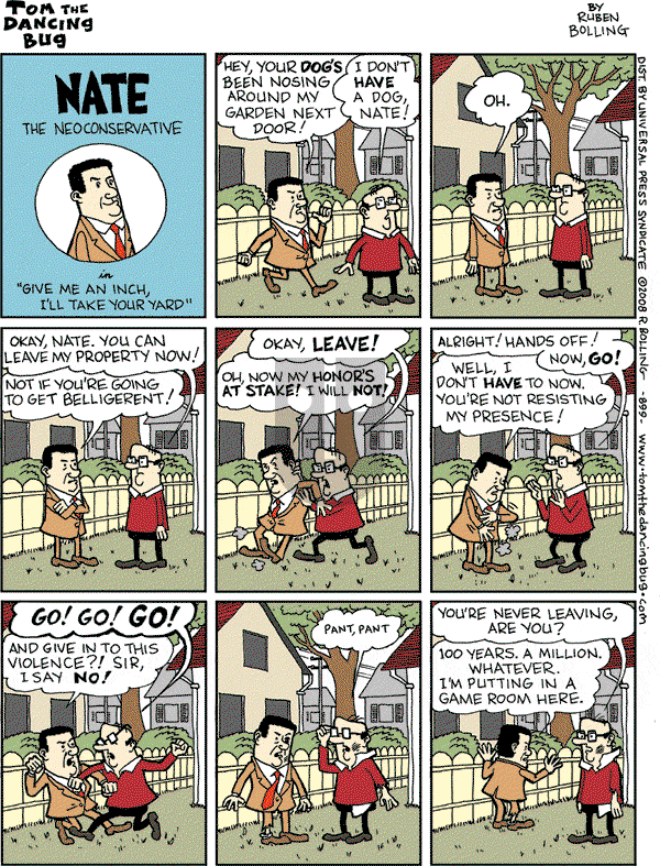 Tom the Dancing Bug on Saturday May 10, 2008 Comic Strip