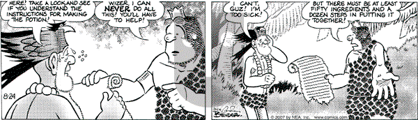 Alley Oop on Friday August 24, 2007 Comic Strip