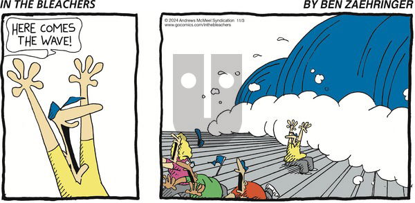 In the Bleachers - Sunday November 3, 2024 Comic Strip