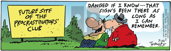 Frank and Ernest on Thursday July 10, 2003 Comic Strip