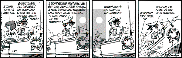 Doonesbury on Thursday April 29, 1982 Comic Strip