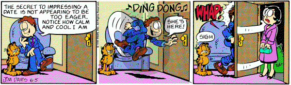 Garfield on Tuesday June 5, 1990 Comic Strip