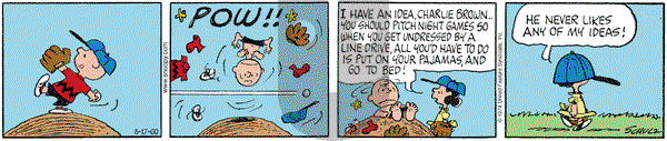 Peanuts on Thursday August 17, 2000 Comic Strip