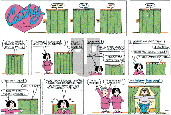 Cathy Classics - Sunday October 16, 2005 Comic Strip