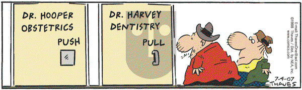 Frank and Ernest on Wednesday July 4, 2007 Comic Strip