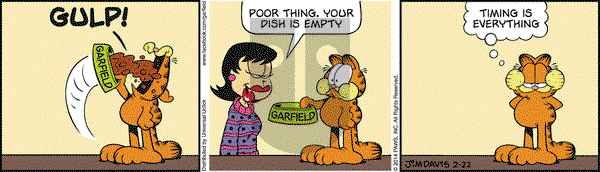 Garfield on Saturday February 22, 2014 Comic Strip