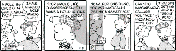 Drabble on Saturday September 8, 2001 Comic Strip