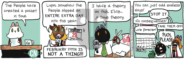 Breaking Cat News on Saturday February 29, 2020 Comic Strip
