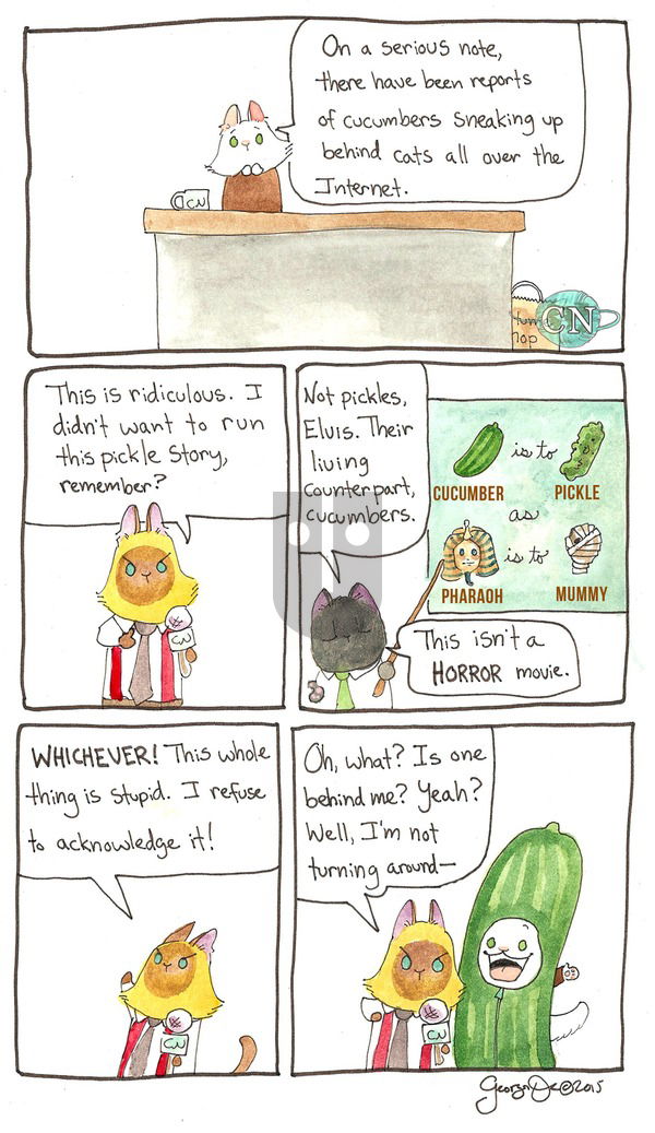 Breaking Cat News - Sunday April 17, 2016 Comic Strip