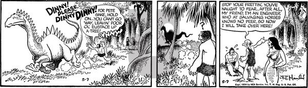 Alley Oop on Friday May 7, 1954 Comic Strip