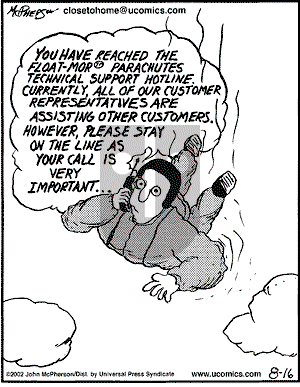 Close to Home - Friday August 16, 2002 Comic Strip