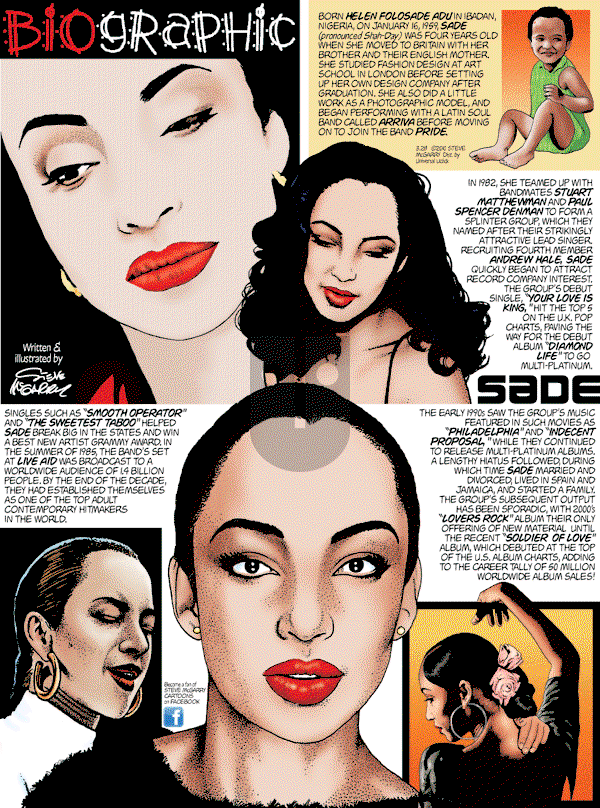 Biographic on Sunday March 28, 2010 Comic Strip