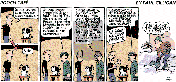 Pooch Cafe on Sunday January 8, 2006 Comic Strip