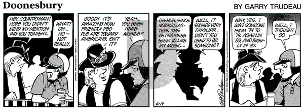 Doonesbury on Wednesday June 19, 1996 Comic Strip