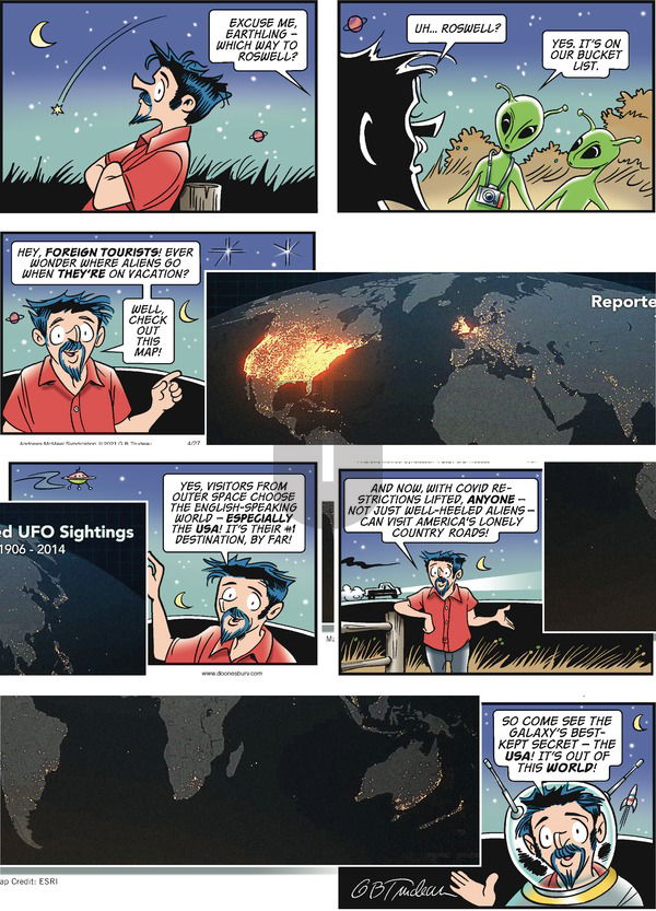 Doonesbury on Sunday April 27, 2025 Comic Strip