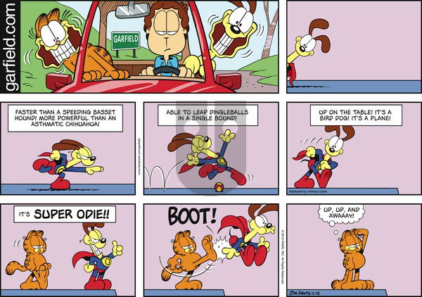 Garfield on Sunday November 13, 2016 Comic Strip