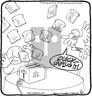 Ziggy on Sunday August 22, 1999 Comic Strip
