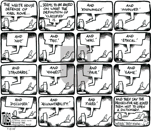 Tom Toles - Wednesday July 13, 2005 Comic Strip