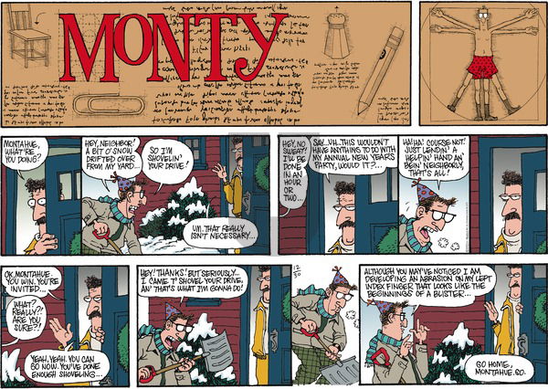 Monty on Sunday December 30, 2012 Comic Strip