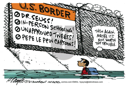 Henry Payne on Friday March 19, 2021 Comic Strip