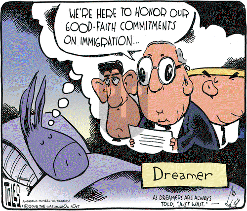 Tom Toles on Wednesday January 24, 2018 Comic Strip