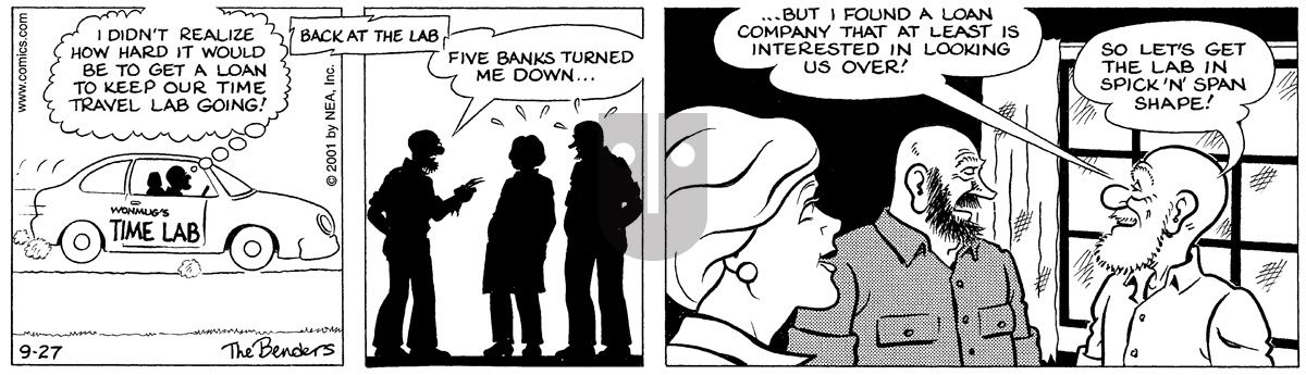 Alley Oop - Thursday September 27, 2001 Comic Strip