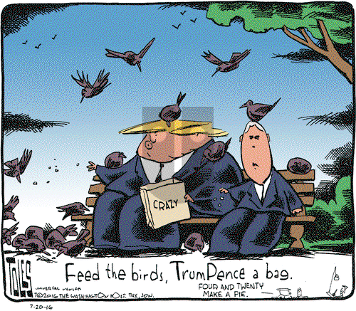 Tom Toles on Wednesday July 20, 2016 Comic Strip