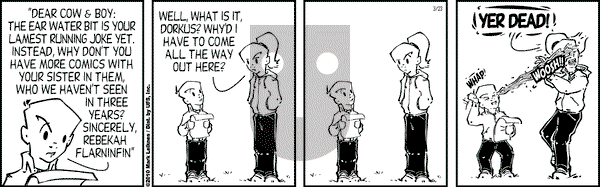 Cow and Boy Classics on Friday May 16, 2025 Comic Strip