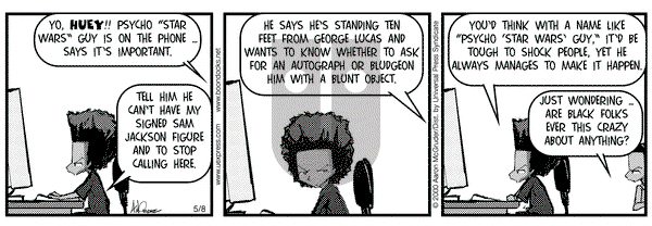 The Boondocks on Monday May 8, 2000 Comic Strip