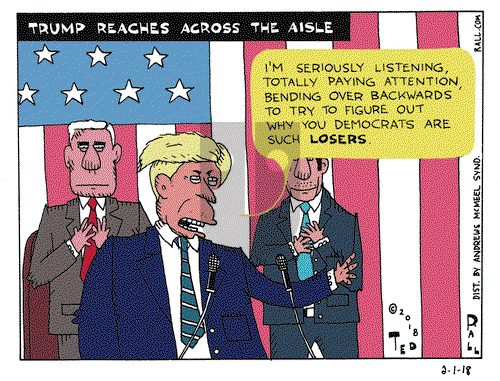 Ted Rall on Thursday February 1, 2018 Comic Strip