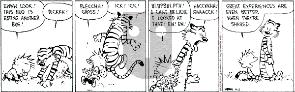 Calvin and Hobbes - Saturday April 2, 1994 Comic Strip